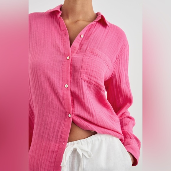 Rails Ellis Shirt Hibiscus XS - Picture 2 of 15